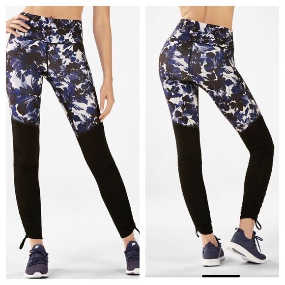 Fabletics Cashel Foldover PureLuxe Floral Leggings - Picture 1 of 7